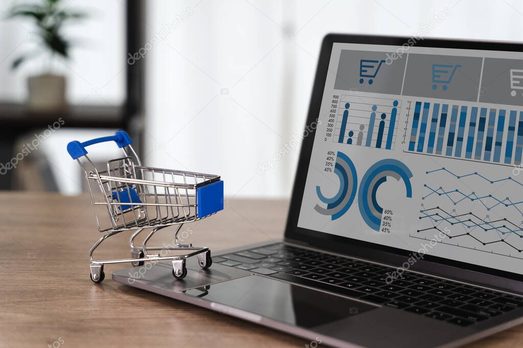 Gráficos y reportes de ventas en un sistema de gestión